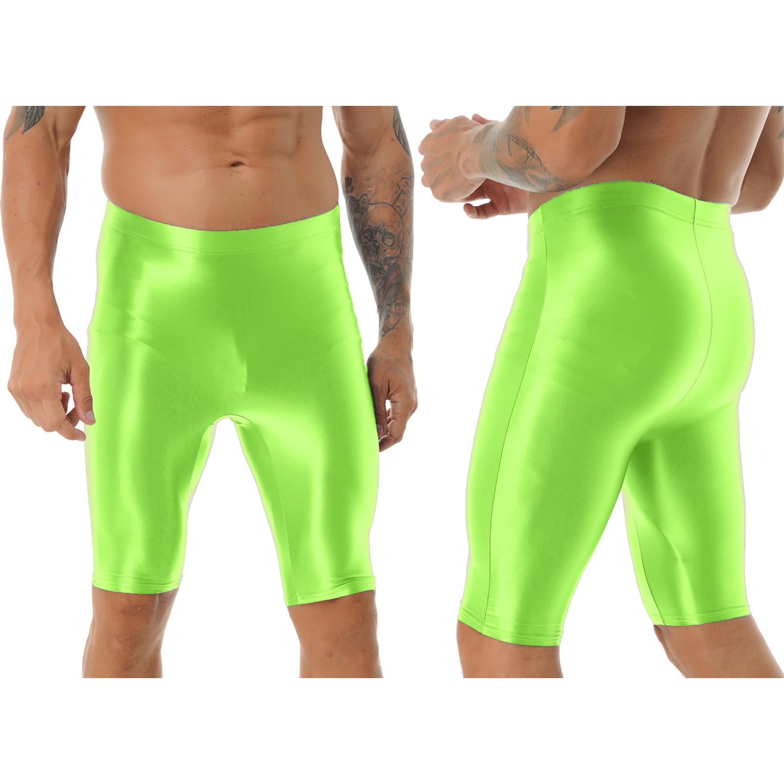 Men's Skinfit Green Spandex Tights Compression Pants Small 32