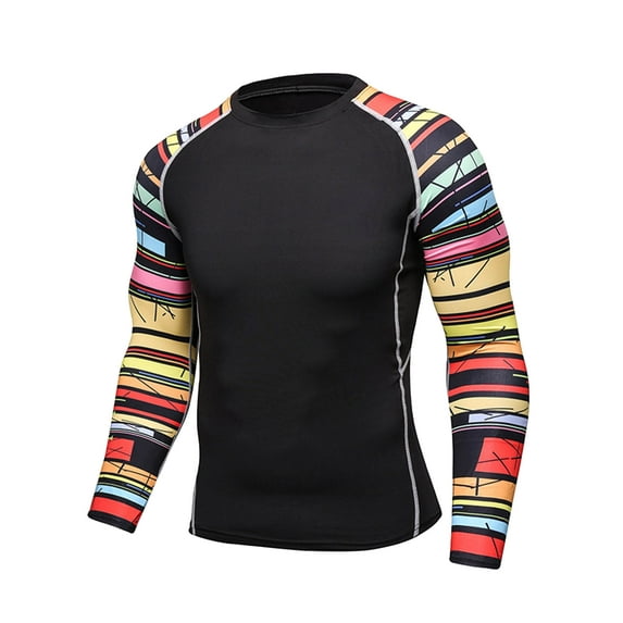 iiniim Men's UPF50+ Rashguard Shirt Long Sleeve Sunsuit Beach Athletic Swimwear Workout Sweatshirt Type F XL