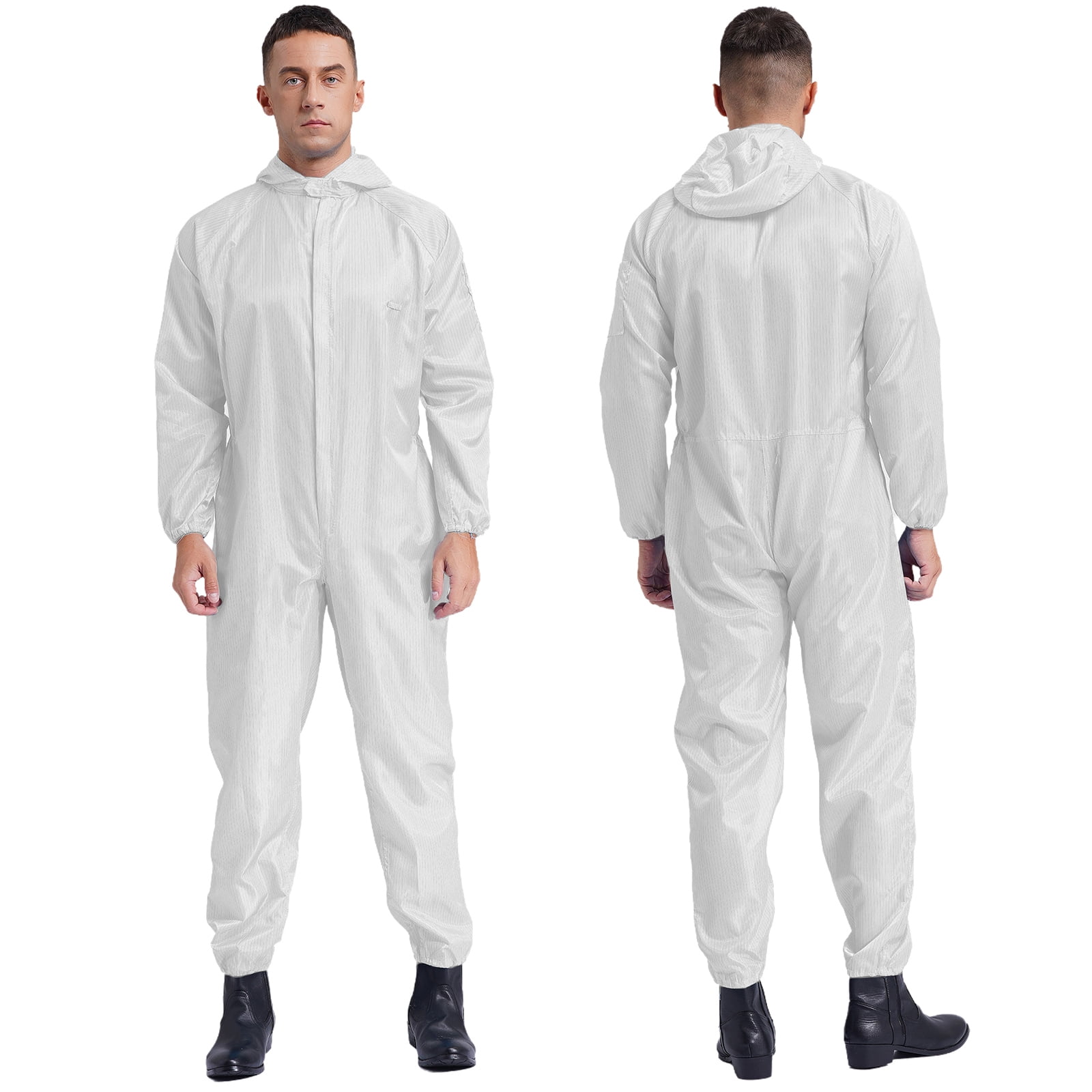 iiniim Mens Anti-Static Bodysuit Coverall Zip Up Jumpsuit Spray