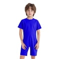 thumbnail image 1 of iiniim Needs Adaptive Clothing for Children Girls Boys Anti-Strip Romper Short Sleeve Zip Back Jumpsuit Royal Blue 10, 1 of 6
