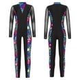 thumbnail image 1 of iiniim One-piece Kids Girls Full Body Sport Jumpsuit Long Sleeve Bodysuit Dance Yoga Gymnastic Unitard Green Deer Pattern 6, 1 of 7