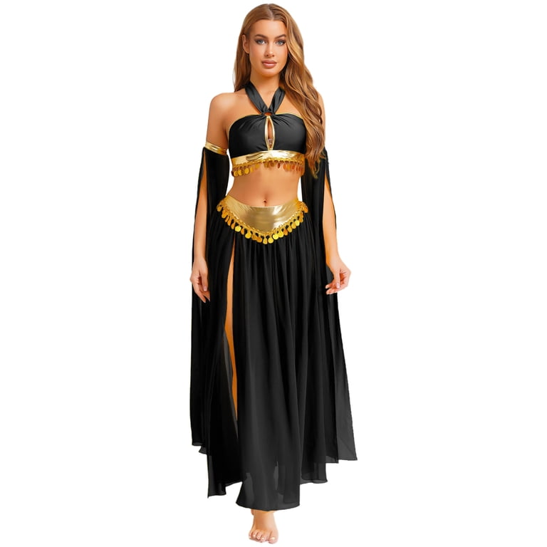Sleeve Arabian Harem Costume ARABIAN NIGHTS HAREM BELLY DANCER GENIE  PRINCESS JASMINE ALADIN COSTUME