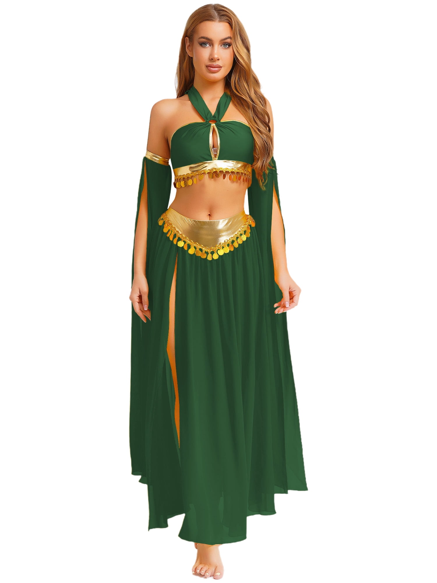 belly dance green dress LIMELIGHT in Lime Green and Silver, by Designer Rising Stars, Egyptian Belly Dance Costume
