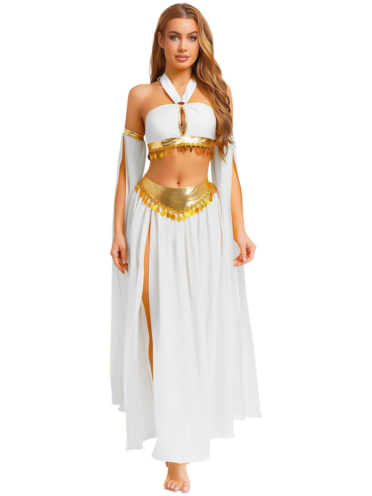 iiniim Women Belly Dance Dress Arabian Greek Princess Halloween