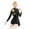 thumbnail image 1 of iiniim Women's Adult Long Sleeve Figure Ice Skating Dress Gymnastics Ballet Dance Leotard Dresses, 1 of 7
