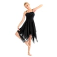 thumbnail image 1 of iiniim Women's Lyrical Asymmetric Chiffon Ballet Dance Dress Sweetheart Performance High-Low Skirt, 1 of 7