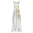 thumbnail image 1 of iiniim Women's Sleeveless Tunic Overlay Dance Cover Up Maxi Dress White M, 1 of 7