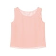 thumbnail image 1 of iiniim Women's Work Blouses Dressy Casual Tank Tops Sleeveless Chiffon Loose Round Neck Shirt Size S-3XL Pink M, 1 of 7