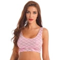 thumbnail image 1 of iiniim Womens Rave Festival Shiny Fish Scale Cropped Vest Sleeveless Tank Top Bustier Clubwear, 1 of 7