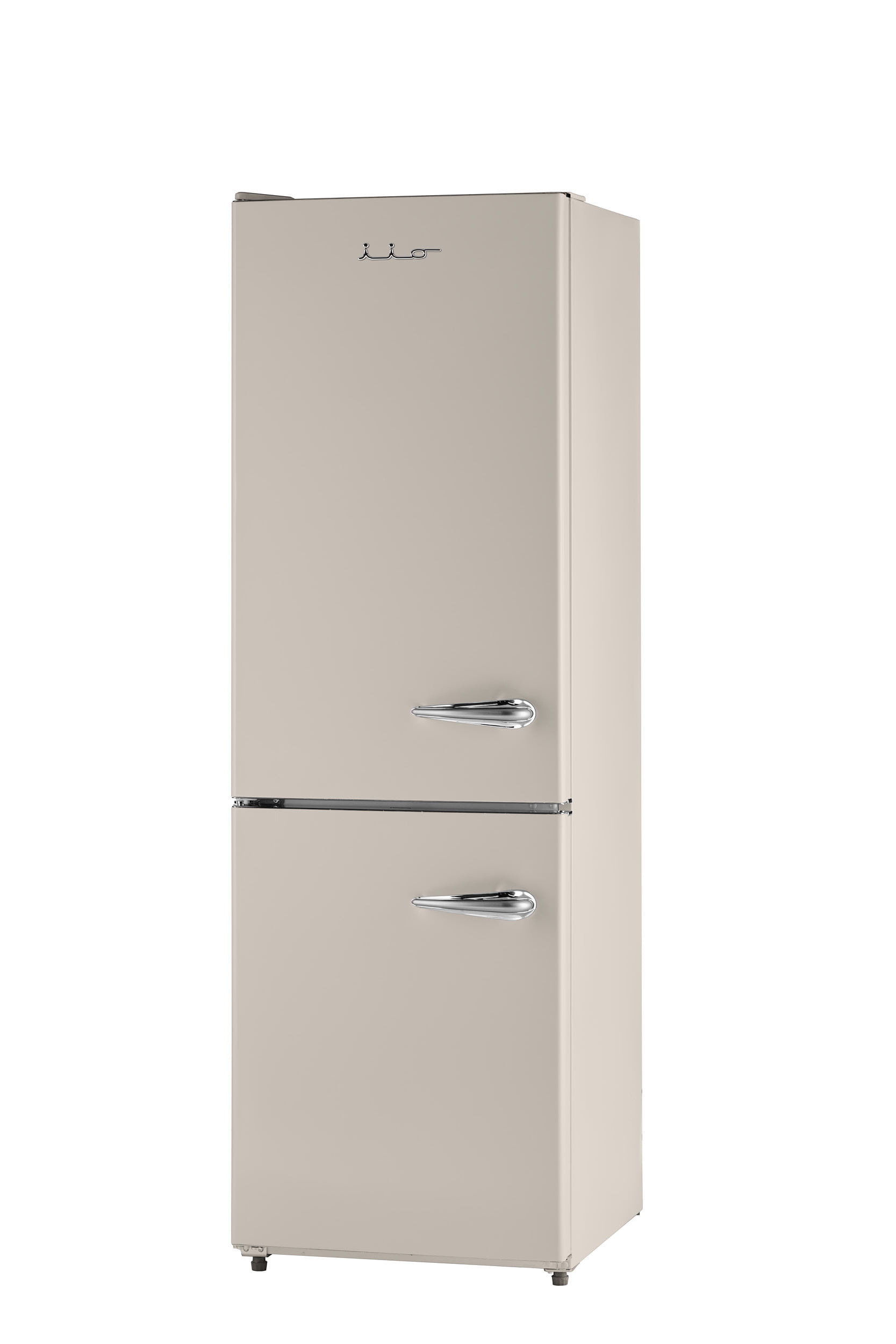 iio 24" 11 Cu Ft Bottom Freezer Retro Refrigerator, Fridge for Bedroom, Multiflow 360°, Small