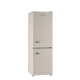 thumbnail image 1 of iio 24" 11 Cu Ft Bottom Freezer Retro Refrigerator, Fridge for Bedroom, Multiflow 360°, Small Mini Ice Cube Tray, 1 Fruit container, LED, Dorm RV Office Beverage Quiet Compressor, Cream (Right Hinge), 1 of 11