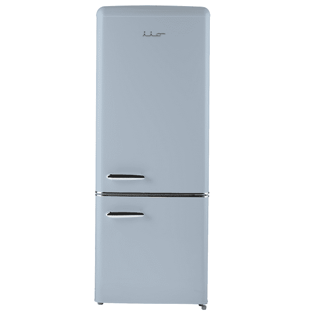 iio 7 cu. ft. Retro Refrigerator with Bottom Freezer, Blue