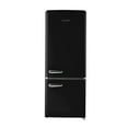 thumbnail image 1 of iio 7 cu. ft. Retro Refrigerator with Bottom Freezer, Midnight Black, 1 of 11