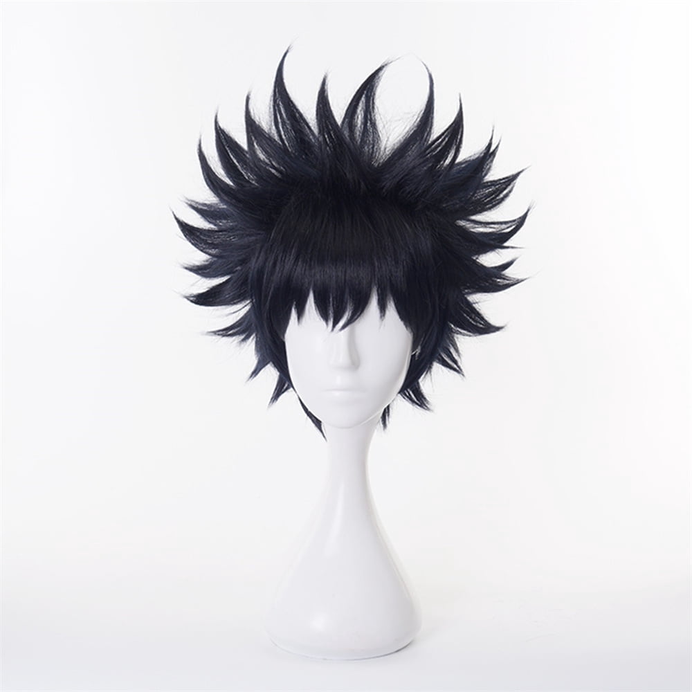 iirukaa Anime JJK Fushiguro Megumi Wig Fushiguro Megumi Cosplay Wig with Wig Cap Heat Resistant Synthetic Hair for Festival, Holiday, Cosplay Party, Comic Exhibitions