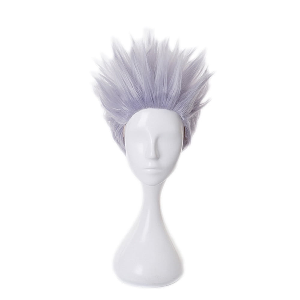 iirukaa Anime JJK Gojo Satoru Wig Gojo Satoru Cosplay Wig with Wig Cap Heat Resistant Synthetic Hair for Festival, Holiday, Cosplay Party, Comic Exhibitions