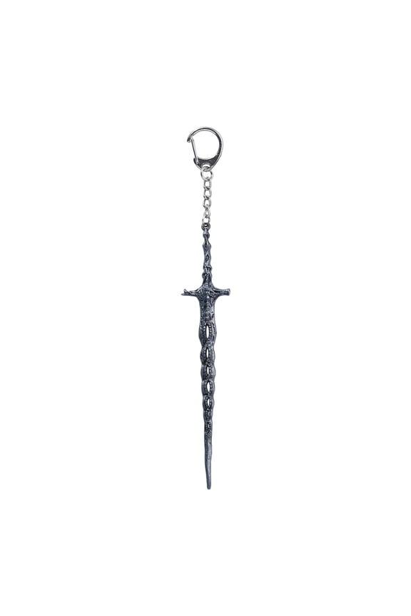 Game ER Keychain Sacred Relic Sword Keychain Weapon Cosplay Pendant Ornament Game Props Accessories Merch Creative Lightweight for Fans