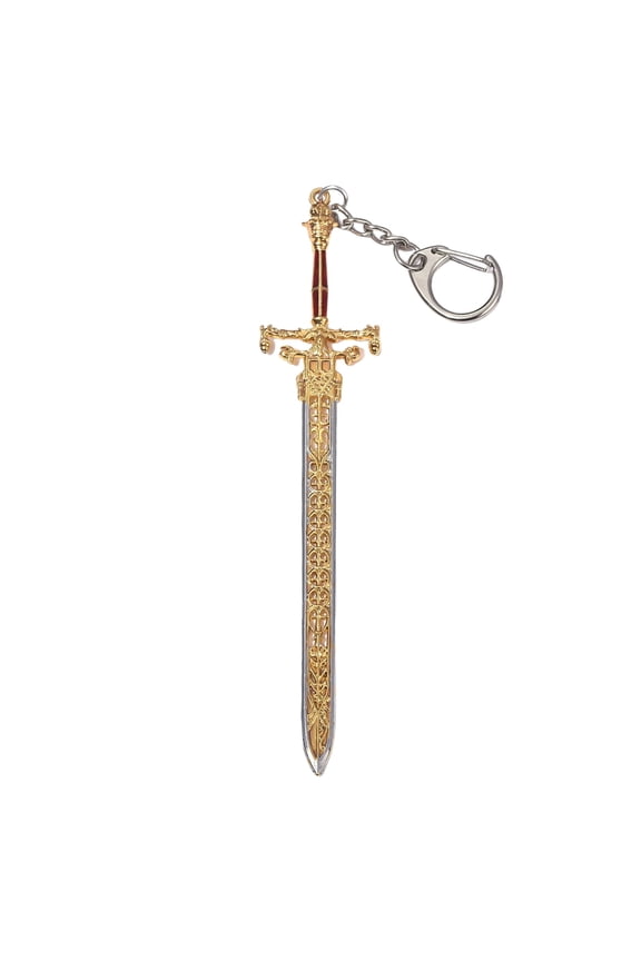 Game ER Keychain Sword of Night and Flame Keychain Weapon Cosplay Pendant Ornament Game Props Accessories Merch Creative Lightweight for Fans