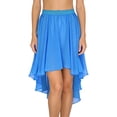 thumbnail image 1 of iixpin Chiffon Dance Skirts for Women High Low Gymnastic Ballet Skirt Elastic Waistband Cover-up Skirt Blue M, 1 of 7