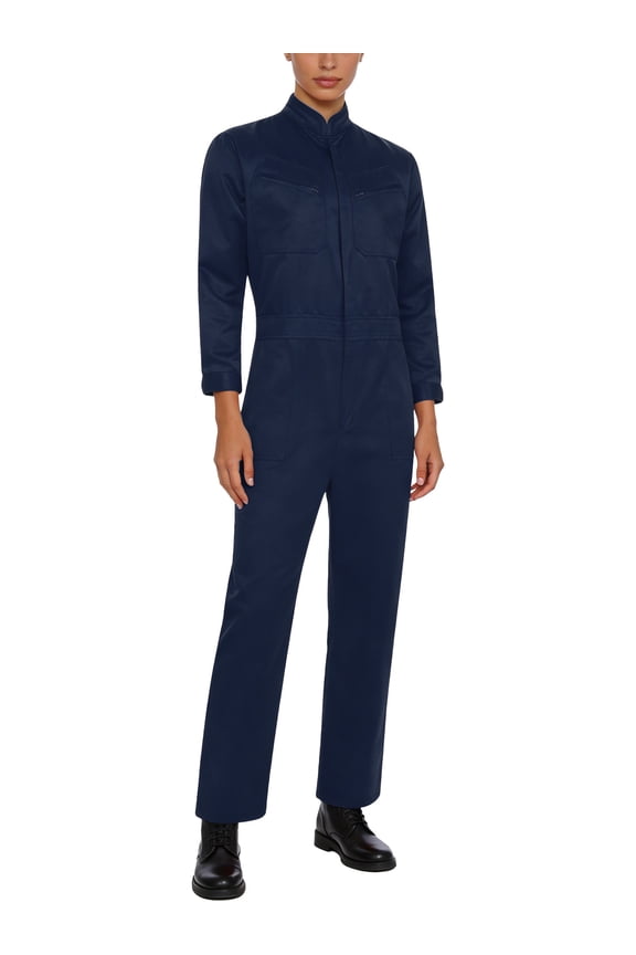 Coveall for Women Mens Mechanic Suit Working Coveralls Mechanic Jumpsuit One-piece Workwear Navy Blue M/165
