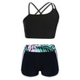 thumbnail image 1 of iixpin Girls 2 Piece Jazz Dance Costume Crop Top with Shorts Set Gymnastic Ballet Outfits Dancewear Lily 8, 1 of 7