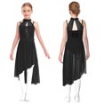 thumbnail image 1 of iixpin Girls Contemporary Dance Dress Sequins Latin Ballet Dance Gown Gymnastics Leotard Lyrical Ballerina Outfit Black 8, 1 of 6