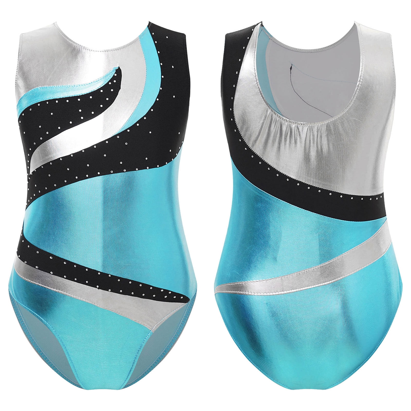 Mädchen Gymnastik Anzug Ärmellos - Ballett Leo Aus Baumwolle Mit Elastan