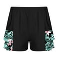thumbnail image 1 of iixpin Girls Solid Ruffles Side Swim Shorts Loose Fit Trunks Boardshorts Running Jogging Sports Underpants Summer Hot Bottoms Green 16, 1 of 5
