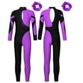 thumbnail image 1 of iixpin Girls Unitards Gymnastics Full Body Ballet Leotards Figure Ice Skating Jumpsuit One Piece Dance Bodysuit Purple 14, 1 of 7