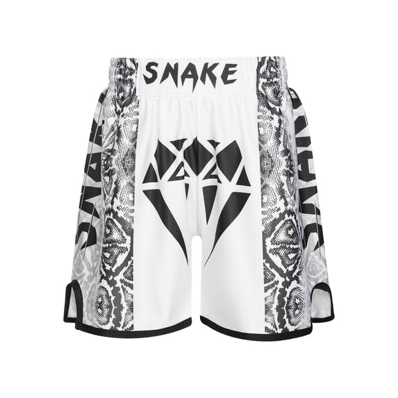 iixpin Kids Boys Muay Thai Shorts MMA Boxing Shorts Trunks Martial Arts Training Bottom Sport Shorts Type B 13-14