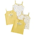 thumbnail image 1 of iixpin Kids Girls 4 Pack Cami Tops Undershirt Sleeveless Dance Tank Top Spaghetti Strap Camisole Vest Yellow 11-12, 1 of 7