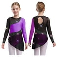 thumbnail image 1 of iixpin Kids Girls Figure Skating Dress Ballet Dance Skirts Rhythmic Gymnastics Dance Leotard Ballerina Outfit Purple 4, 1 of 6