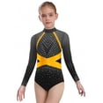 thumbnail image 1 of iixpin Kids Girls Long Sleeve Gymnastics Leotard Sparkly Rhinestone Cutout Back Figure Skating Dance Bodysuit Gray 10, 1 of 5
