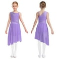 thumbnail image 1 of iixpin Kids Girls Modern Lyrical Dance Dress Shiny Latin Jazz Ballet Dance Performance Lyrical Outfit Light Purple 10, 1 of 6