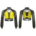 thumbnail image 1 of iixpin Kids Girls Shiny Yoga Sports Workout Modern Ballet Crop Top Rhinestones Jazz Dance Tank Cami Vest Yellow 14, 1 of 6