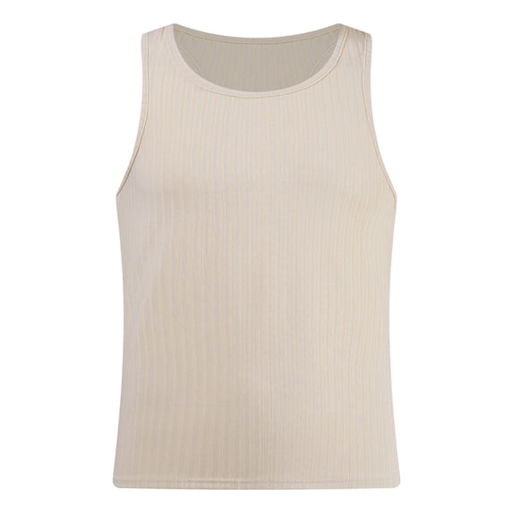 iixpin Men Quick Dry T-Shirts Gym Workout Athletic Vest Bodybuilding Fitness Muscle Top Undershirt Champagne M
