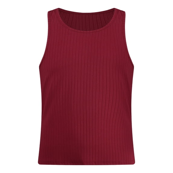 iixpin Men Quick Dry T-Shirts Gym Workout Athletic Vest Bodybuilding Fitness Muscle Top Undershirt Red M