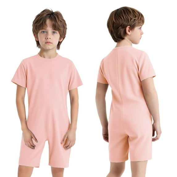 iixpin Unisex Kids Special Needs Outfits Adaptive Wear Sensory Friendly Clothes Park Outing Comfortably Clothing Pink 14