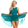 thumbnail image 1 of iixpin Women’s Chiffon Lyrical Ballet Dance Leotard Dress Modern Contemporary Dancewear Green XXL, 1 of 7