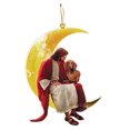 thumbnail image 1 of iju7gthy 4th of July Dog and Jesus Sitting on The Moon Hanging Ornament, Christmas Ornament Decoration, 1 of 9