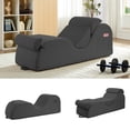 thumbnail image 1 of ijuicy Chaise Lounge Chair for Yoga, Chaise Lounge with Headrest, Oversized Yoga Chair Indoor - Light Gray, 1 of 9