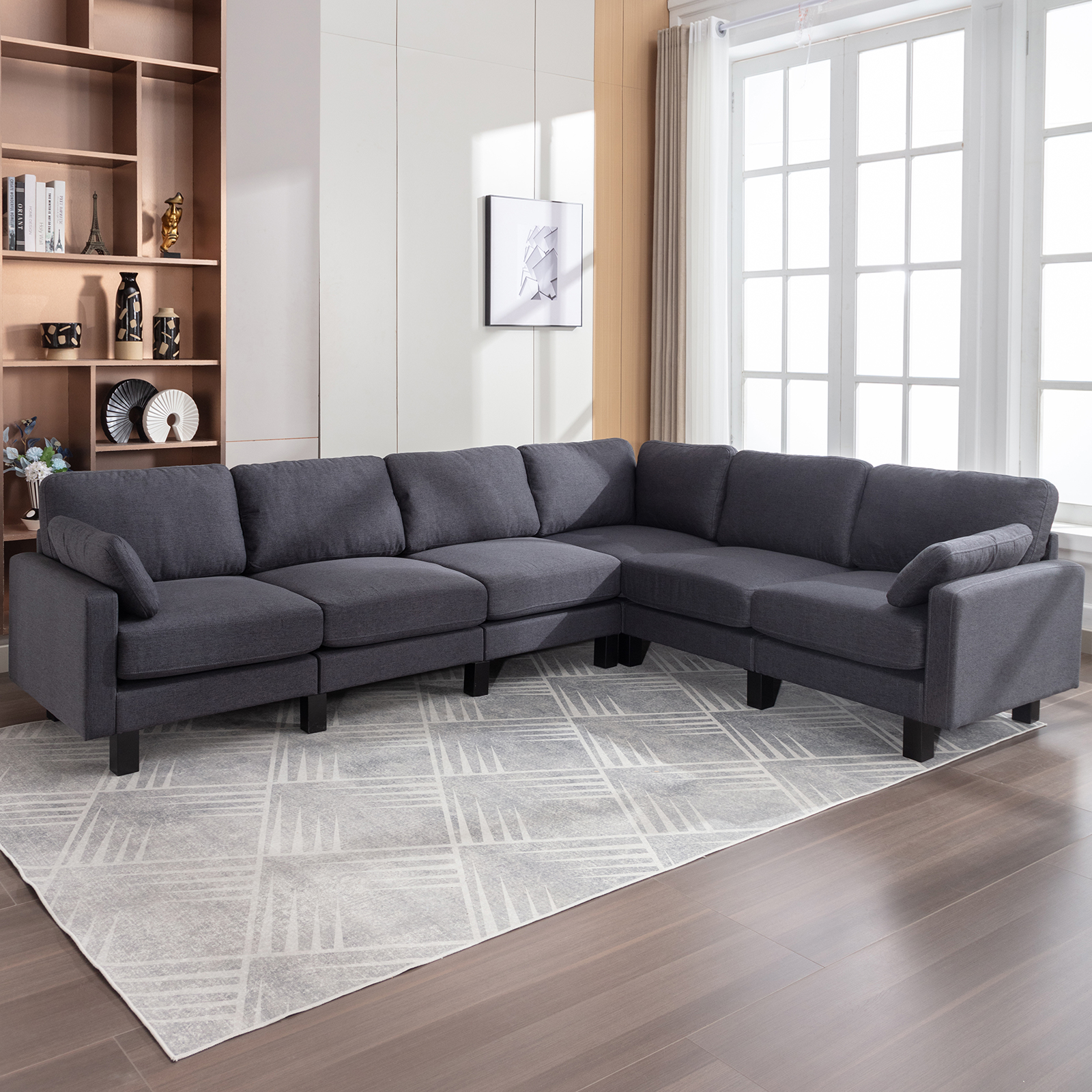 CHITA Oversized Modular Sectional Sofa Set with Storage Ottoman,Extra Large L Shaped Sofa Couch