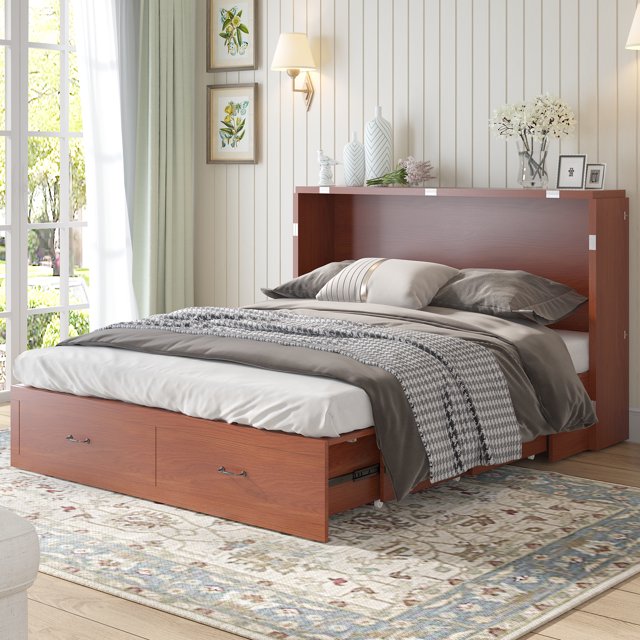 ijuicy Murphy Bed with Builtin Charging Station and Storage