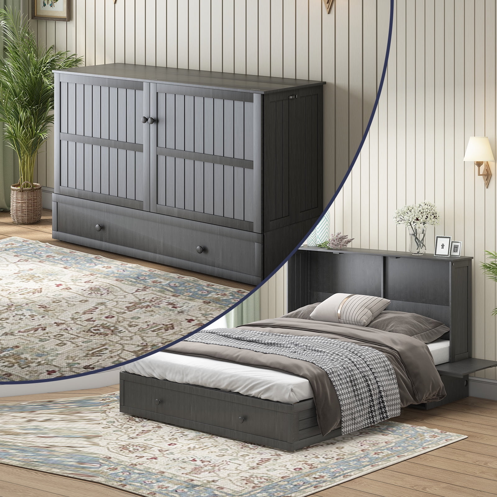 Tri fold murphy on sale bed