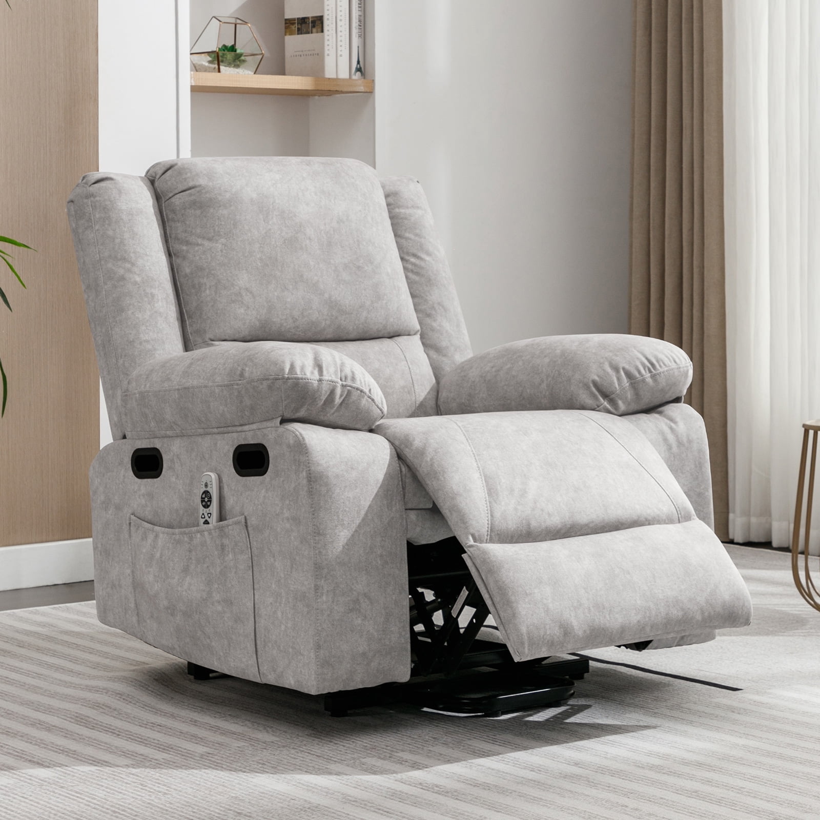 ijuicy Recliner Chair with Heating and Massage, Adjustable Functional ...