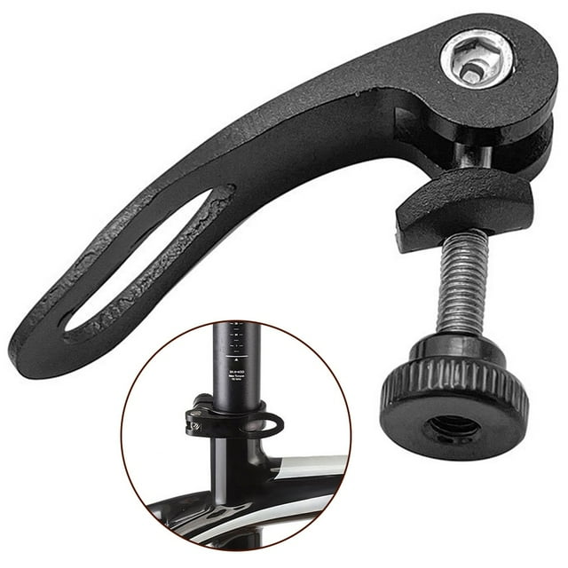ikailun Black Quick Release Bicycle Seatpost Clamping Bolt Lever Bike