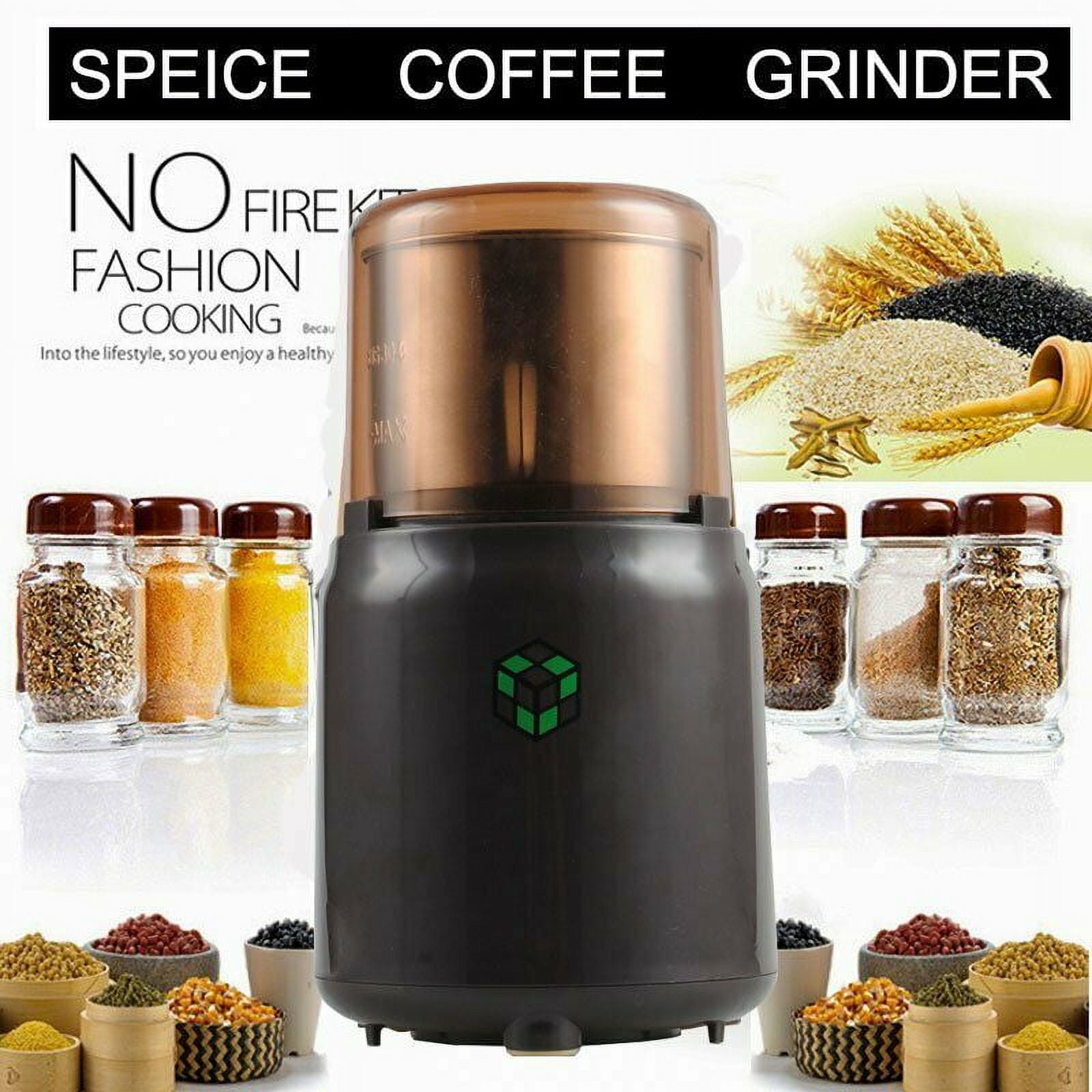 ikan 200W Electric Coffee Grinder Stainless Steel Blades Press Touch Control Spice Grinder Mill Blender