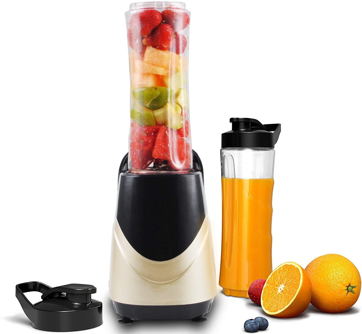 Personal Blender with 2 x 20oz Travel Bottle and Coffee/Spices Jar,  Portable Smoothie Blender and Coffee Grinder in One, 500W Single Serve  Blender for Shakes and Smoothies, BPA free(Yellow) - Yahoo Shopping