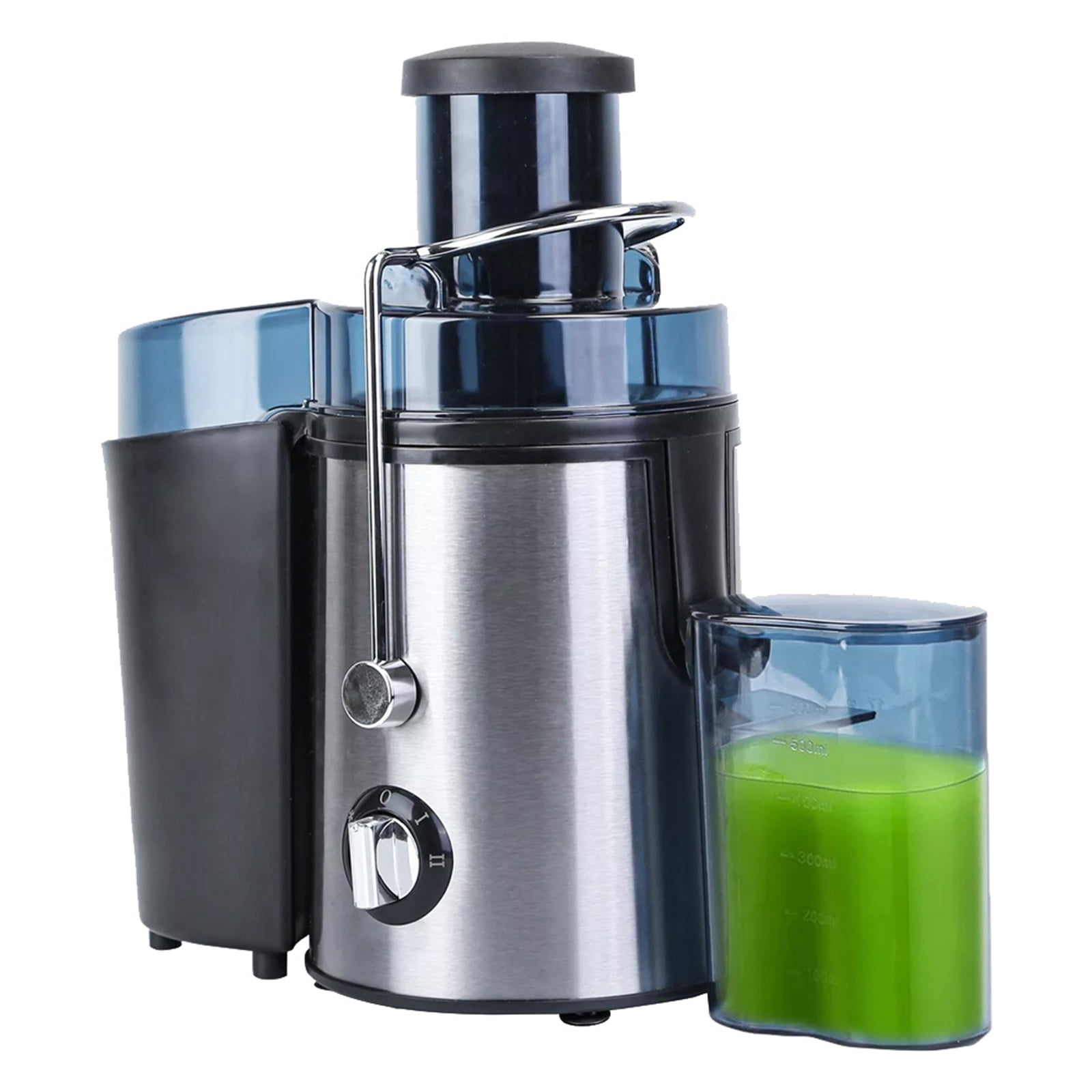 ikaufen 1000W Centrifugal Juicer Machine - 65mm Wide Feed Chute, 3 Modes (Dual Speed + Manual), Stainless Steel Juice Extractor for Fruits & Vegetables, Easy to Clean & Safe Operation