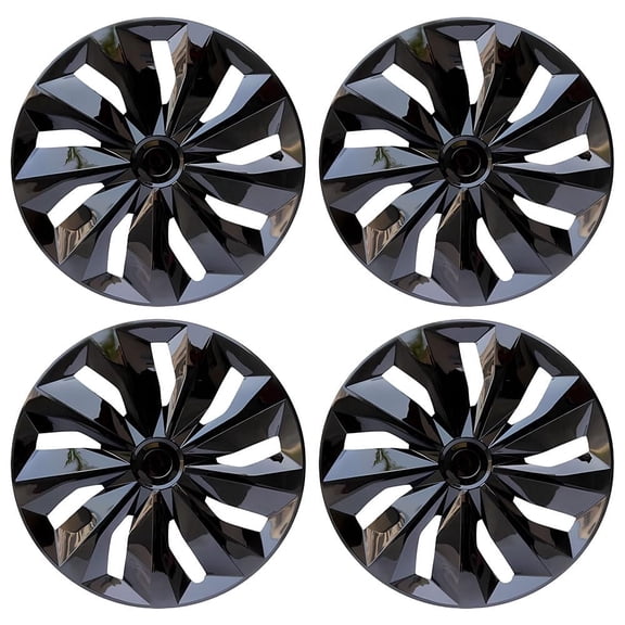 ikaufen 4 Pack 16" Universal Snap On Full Hub Caps Wheel Covers fit R16 Tire & Steel Rim