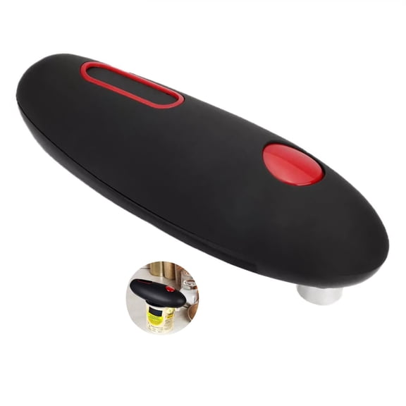 ikaufen One Touch Electric Can Opener with Smooth Edge Hands-Free Automatic,Battery Operated Handheld Can Opener for Seniors, Arthritic Patients,Fits Almost All Can Sizes
